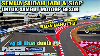 sirkuit mandalika akhirnya sudah jadi begini berubah 😱 jelang motogp digelar besok pagi [upl. by Asirak]