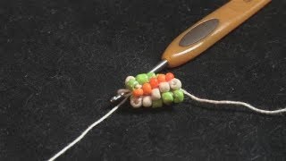 How To Do Crochet Using Beads [upl. by Ydoow71]