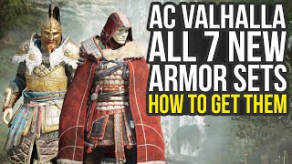 Assassins Creed Valhalla  ALL 54 Armor Sets Showcase AC Valhalla amp All DLC [upl. by Nauqes]