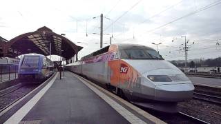 TGV 320 Infra Iris quitte Strasbourg le 10012012 [upl. by Clarisse]