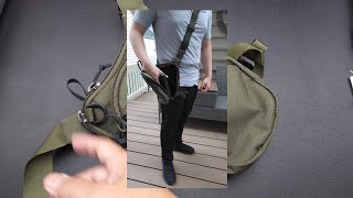 Concealed Gun Bag Drop Leg Carry [upl. by Atikan239]