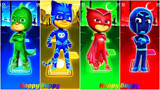 Pj Masks  Tiles Hop EDM Rush 🎶 Owlette 🆚 CatBoy 🆚 Gekko 🆚 An Yu 🆚 Night Ninja 🆚 Romeo 🆚 Luna Girl [upl. by Lissak751]