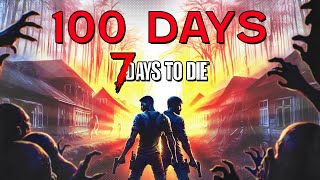 We Played 100 Days of Darkness Falls  7 Days to Die [upl. by Sunda301]