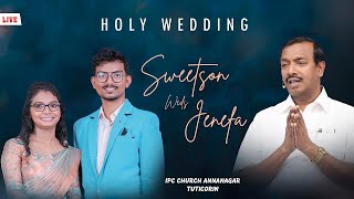 Sweetson weds Jenefa  Wedding Christian Message Mohan C Lazarus  இனிய இல்லறம்  Iniya Illaram [upl. by Gnav70]