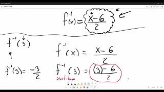 Clase undécimo año Cálculo de funciones inversas [upl. by Filippo]