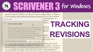 Scrivener 3 for Windows How to Use Revisions [upl. by Annahavas]