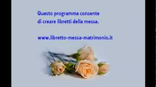 Libretto messa matrimonio o giornale degli sposi con software gratuito [upl. by Sillad361]