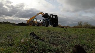 Putting Compost Muck on Grass Land [upl. by Brittany]