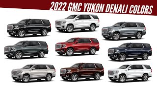 2022 GMC Yukon Denali SUV  All Color Options  Images  AUTOBICS [upl. by Pope]