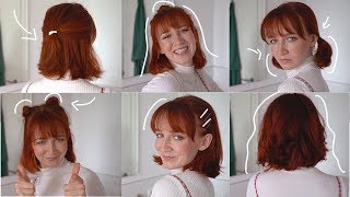 HAARTUTORIAL  6 super einfache und schnelle Frisuren [upl. by Zela913]