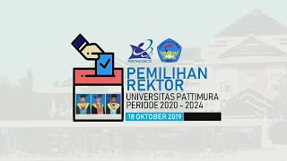 PEMILIHAN REKTOR UNIVERSITAS PATTIMURA PERIODE 2020  2024 Part 1 [upl. by Ansilme]