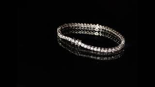 CI0002085 8 5 grams 18 carat White Gold Diamond Tennis Bracelet [upl. by Uria]