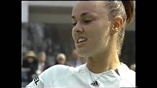 1999 US Open Quarterfinal Hingis vs Huber [upl. by Akenor]