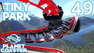 Planet Coaster TINY PARK  Part 49  SWINGING COASTER [upl. by Zetes]