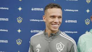 PRESSER Calegari on joining the LA Galaxy [upl. by Aenea]