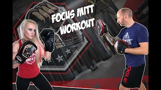 Punch Fit Focus Mitt Workout  Boxing Workout  Follow Along on Heavy Bag for All Levels [upl. by Mag]