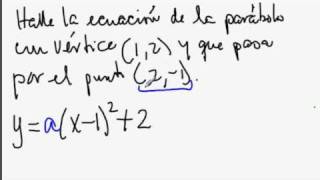 ecuaciones de parábolas [upl. by Moor]
