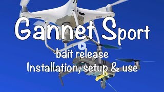 Drone fishing  with the Gannet Sport bait release [upl. by Buroker920]