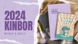 2024 Kinbor Planners A6 Daily and Vertical Weeks Hobonichi dupe [upl. by Airdna]