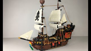 Lego Creator 31109 Pirate Ship Speed Build Review [upl. by Yedarb161]