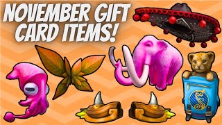 Roblox November 2024 Gift Card Items [upl. by Nhojleahcim103]