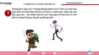 Mô tả công việc NHÂN VIÊN BẢO VỆ [upl. by Sonitnatsnok]