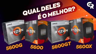 🟢 RYZEN 5 5600  5600X  5600G  5600GT  Quais as diferenças e qual deles é melhor não comprar [upl. by Nyladgam]