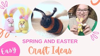 EASY EASTER CRAFT IDEAS  NEEDLE FELTING FOR BEGINNERS  LINCOLNSHIRE FENN CRAFTS [upl. by Lacie]