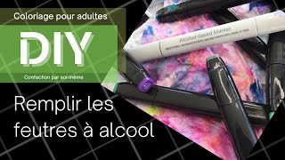 DIY Comment REMPLIR les feutres à alcool gratuitement ❣️ [upl. by Nnaeirelav]