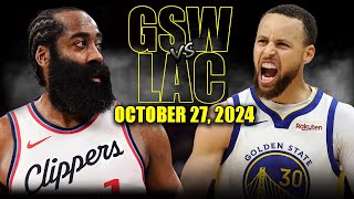 Golden State Warriors vs Los Angeles Clippers Full Game Highlights  October 27  202425 NBA Season [upl. by Adiesirb]