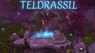 🎵Teldrassil Magic  World of Warcraft rain ambience  music [upl. by Lusty]