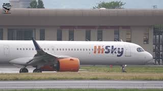 Very very smooth landing  Airbus A321271NX  New plane for HiSky [upl. by John]