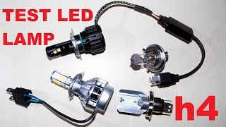 H4 LED vs HALOGEN  in romana Testam becurile led de pe aliexpress [upl. by Marcus]