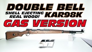 DOUBLE BELL KAR98K  GAS POWERED  SHELL EJECTING  REAL WOOD  Airsoft Unboxing [upl. by Jill]