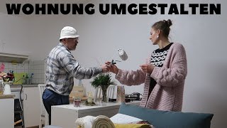 Kleine Wohnung renovieren  Wand streichen im Wohnzimmer [upl. by Notyalc]