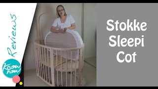 Stokke Sleepi Cot  Crib Review Great Convertible Baby Furniture [upl. by Garratt]