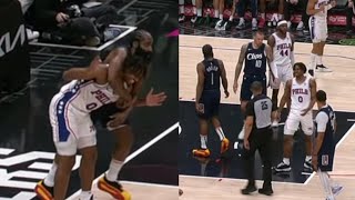 JAMES HARDEN PUT TYRESE MAXEY IN HEADLOCK amp TELLS HIM quotI TAUGHT U EVERYTHING U KNOWquot 😂😂 [upl. by Mccomb]