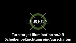 Range Settings  Target illumination  Scheibenbeleuchtung [upl. by Goldstein506]