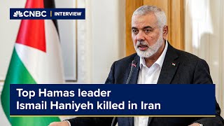 Top Hamas leader Ismail Haniyeh killed in Iran Hamas [upl. by Nirrej]