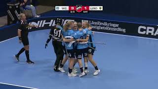 Highlights Svenska Superligan Dam Warberg IC  IBK Lund [upl. by Llereg]