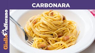 CARBONARA PERFETTA la ricetta di GialloZafferano [upl. by Ennasus]