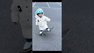 Cute little boy is skatingshortsshortvideoyoutubeshorts viral [upl. by Mandie]