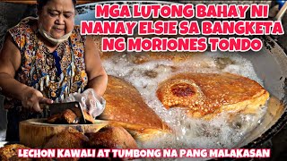 LECHON KAWALI AT TUMBUNGAN SA BANGKETA  TONDO MANILA STREET FOOD  MORIONES TONDO FOOD TRIP [upl. by Ramu198]