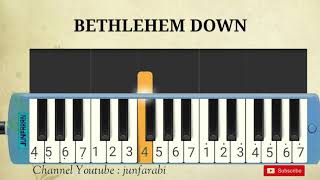 tutorial melodika  BETHLEHEM DOWN  christmas carol [upl. by Shiekh361]