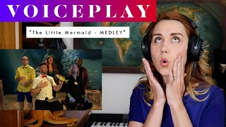 VoicePlay quotThe Little Mermaid  MEDLEY ft Rachel Potter REACTION amp ANALYSIS by Vocal Coach [upl. by Ebag]