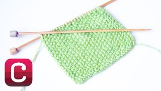 Learn to Knit Seed Stitch with Debbie Stoller  Creativebug [upl. by Ozmo26]