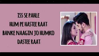 Tere dar par sanam  Male amp Female Version  Naamkaran  Lyrics [upl. by Anisamoht]