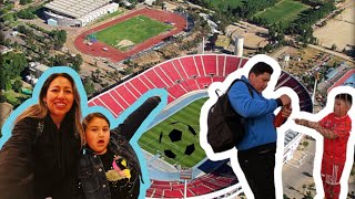 Estamos en la ferias conocimos el estadio Nacional debut de fútbol vlog 🇨🇱 [upl. by Haliled]