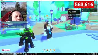 Steak Gets Donated 1 Million Robux On Stream [upl. by Nauqe204]