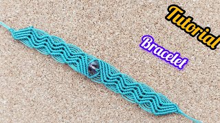 Tutorial How to make a bracelet step by step Βραχιολι μακραμε βημα βημα macramealex [upl. by Esinad]